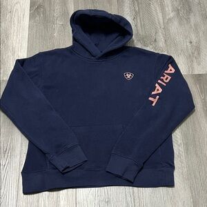 Ariat R.E.A.L kids pullover hoodie/ navy blue / size XXL youth